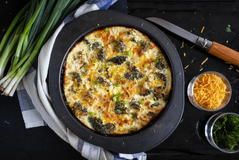 Broccoli cheddar tærte - Ketoliv