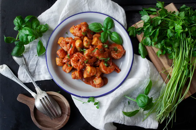 Hjemmelavede keto gnocci med rejer - Ketoliv