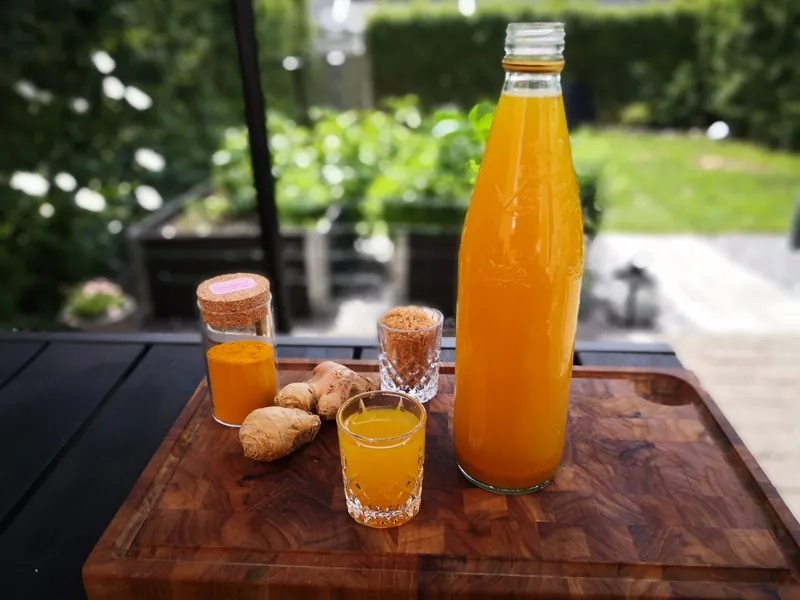 Ingefær shots med gurkemeje - Ketoliv