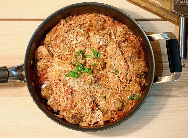 Keto kødboller med shirataki nudler - Ketoliv