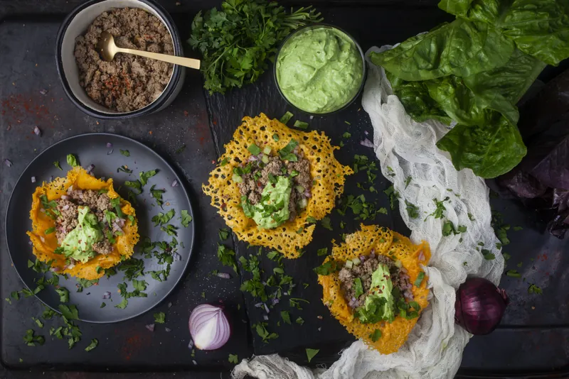 Keto oste tacos med taco fyld - Ketoliv