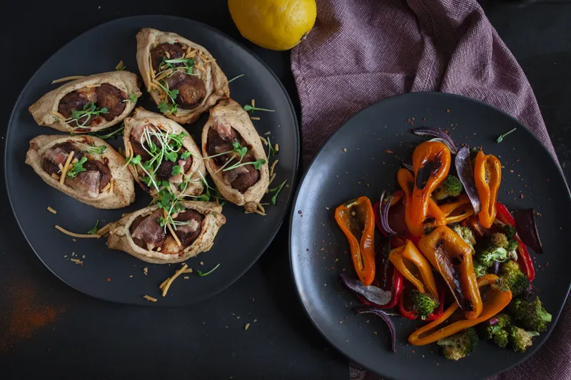 Keto sandwich både med grøntsager - Ketoliv