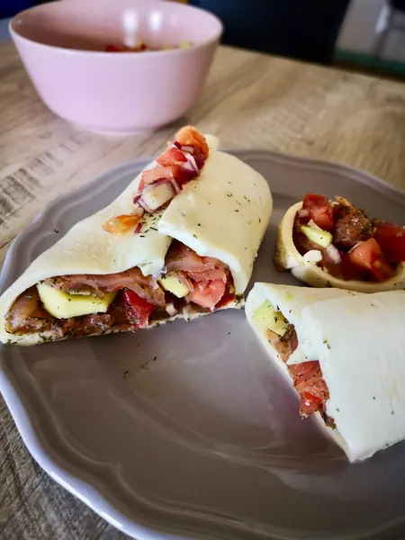 Mozzarella wrap med laks - Ketoliv