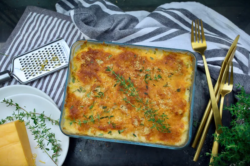 Ostekylling med broccoli i fad - Ketoliv