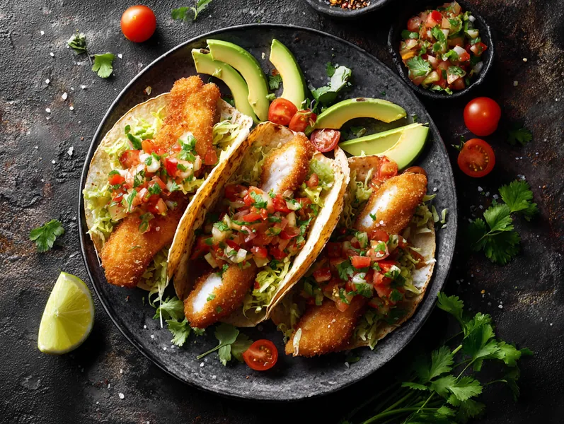 Sprød fisketaco med avocadosalat - Functional Foods