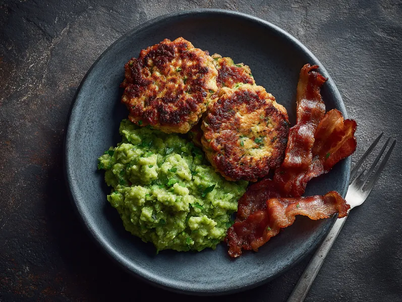 Karbonader med broccolimos og sprød bacon - Functional Foods