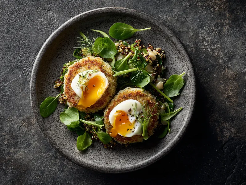 Fiskefrikadeller med quinoa og spinat - Functional Foods