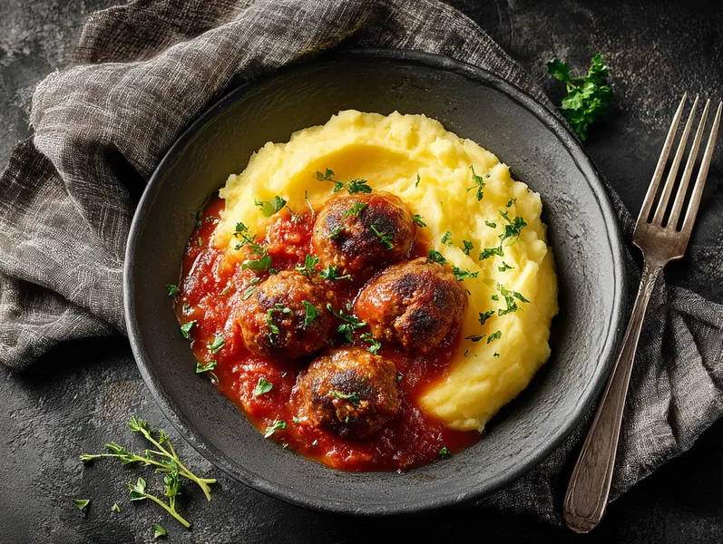 Mini kødboller med kartoffelmos - Functional Foods