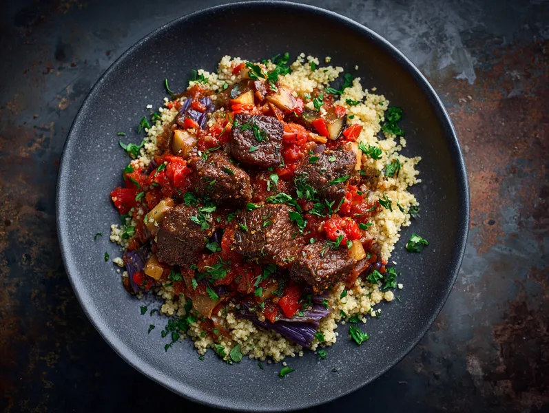Middelhavs ovnret med oksekød og quinoa - Functional Foods