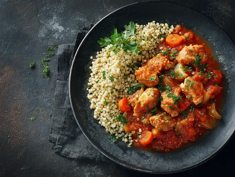 Middelhavs gryderet med kylling og perlespelt og fennikel - Functional Foods