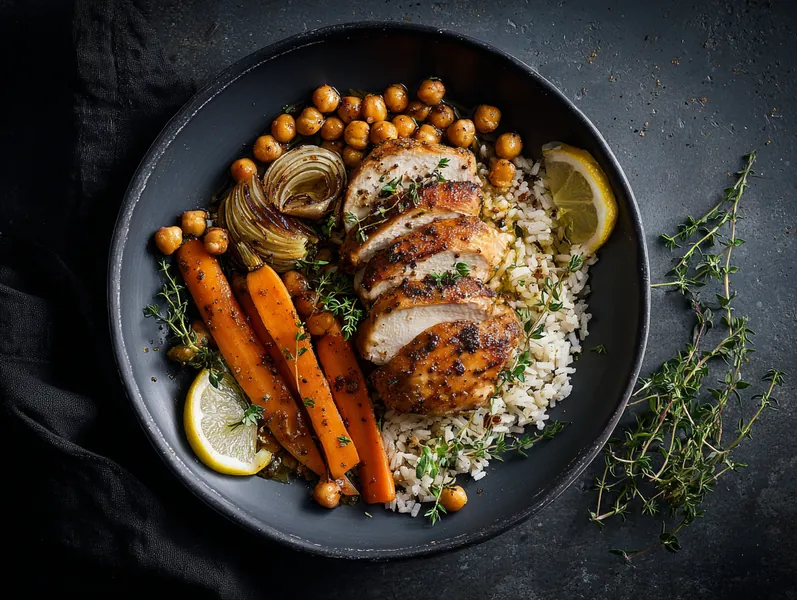 Ovnbagt ovnbagt kylling med fennikel og kikærter - Functional Foods