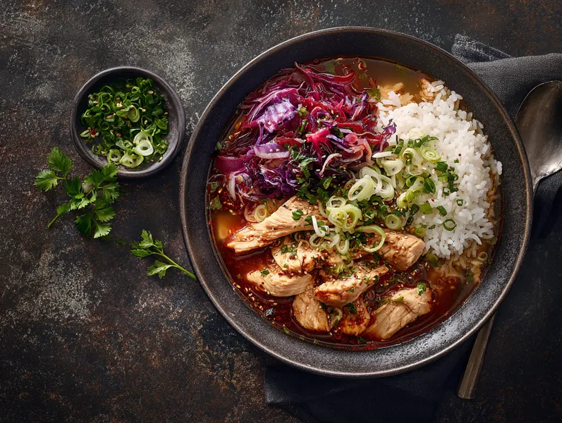 Fyldte auberginer med svinekød og gochujang - Functional Foods