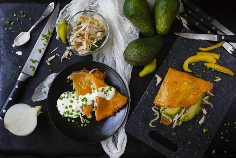 Keto quesadillas med kylling og avocado - Functional Foods