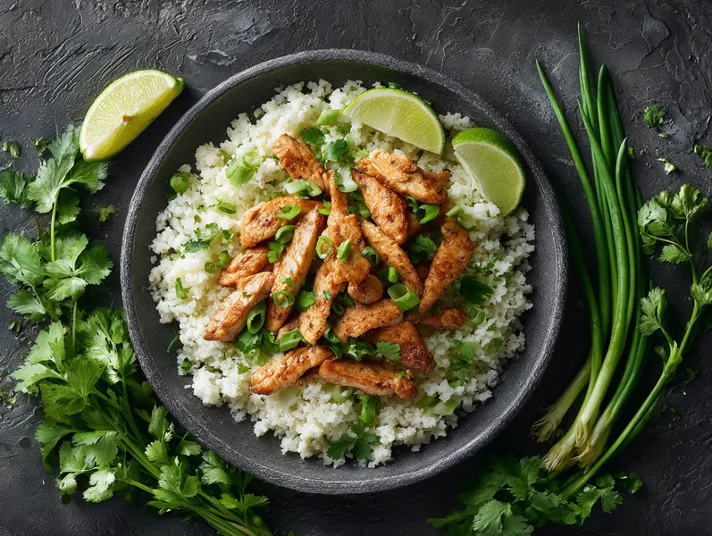 Citrongræs-ingefær-kylling med blomkålsris - Functional Foods