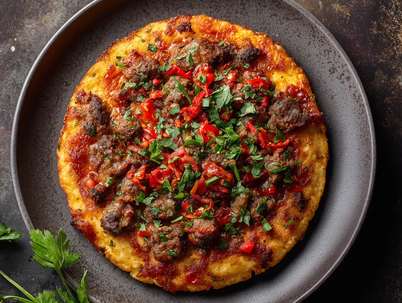 Hytteostpizza med krydrede kødboller - Functional Foods