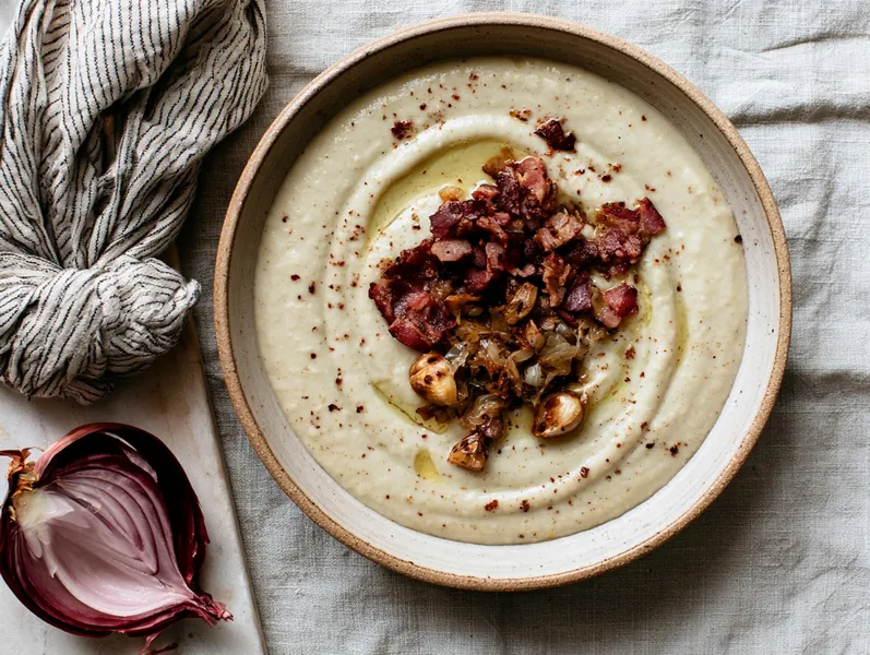 Keto-blomkålssuppe med bacon og purløg - Functional Foods