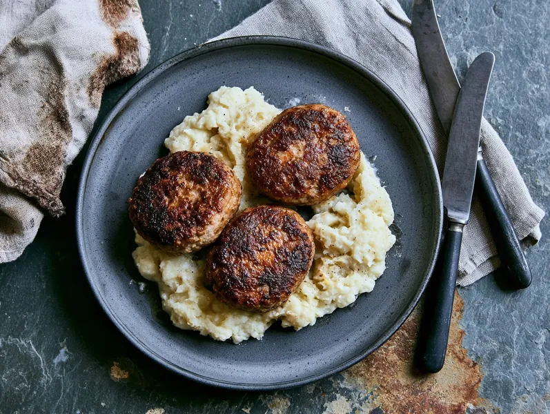 Keto-frikadeller med blomkålsmos - Functional Foods
