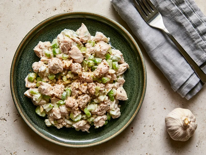 Klassisk kyllingesalat med mayonnaise og selleri - Functional Foods