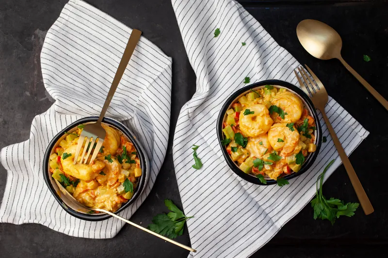 Rejecurry med ingefær og blomkålsris til - Ketoliv