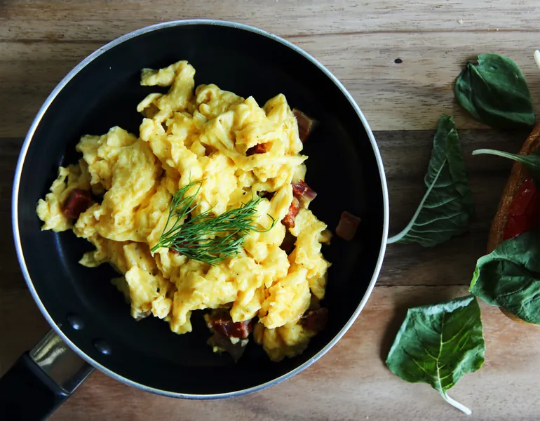 Røræg med skinke - Ketoliv