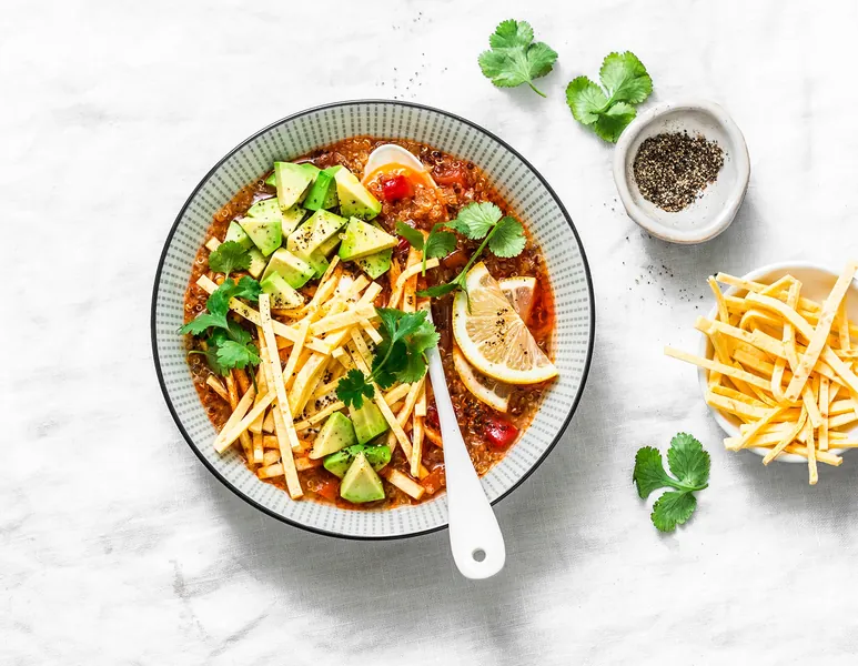 Tortilla suppe med fathead tortillas - Ketoliv